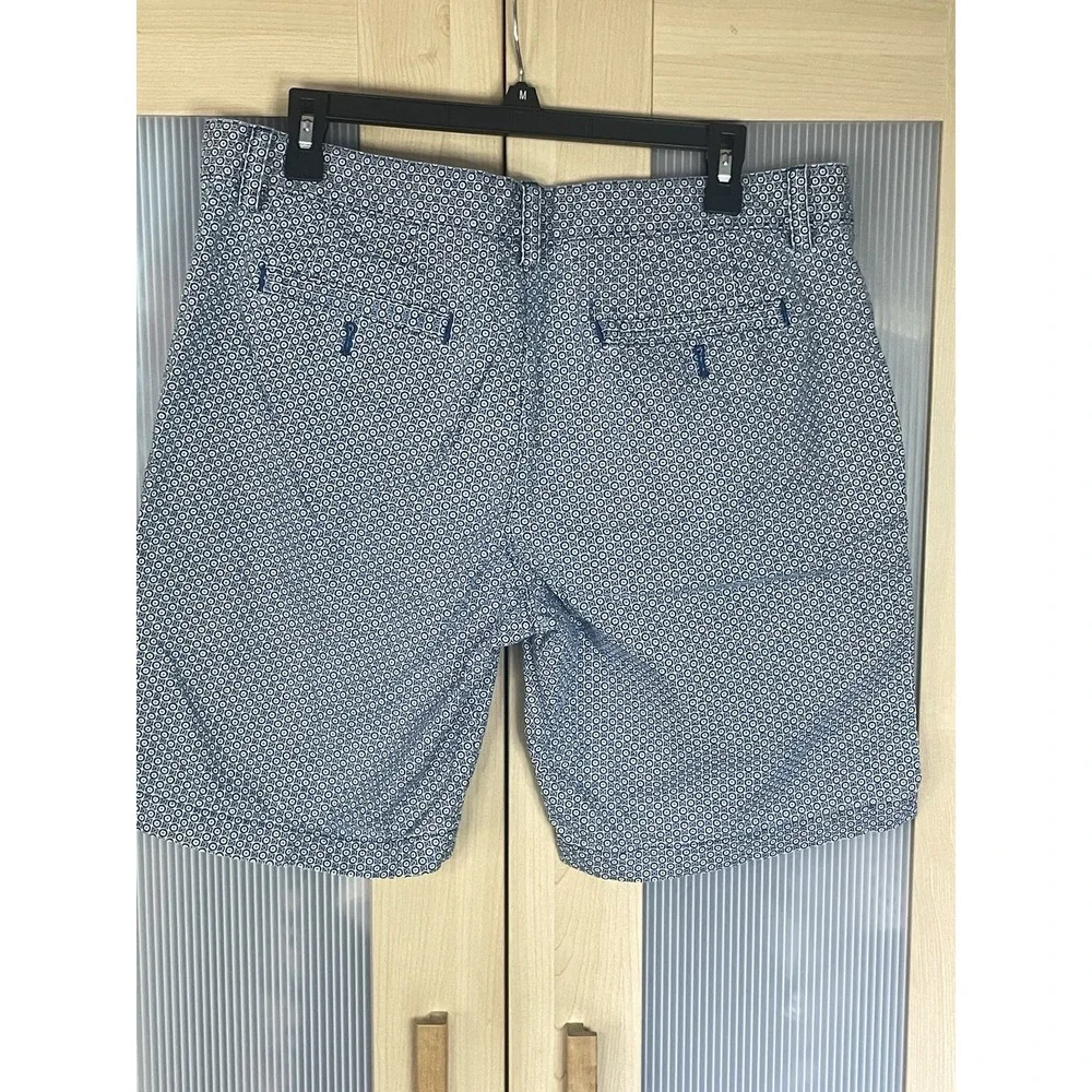 Banana Republic Men's Aiden‎ Shorts 34 Golf Blue Graphic Athletic Chino Preppy